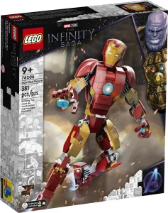Фото конструктор lego marvel фигурка железного человека 381 деталь (76206)