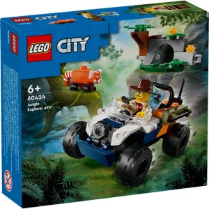 Фото конструктор lego city квадроцикл для исследования джунглей миссия красной панды 92 детали (60424)