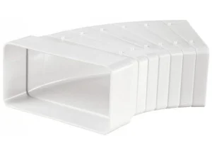 Коліно горизонтальне Vents 55x110мм (52510)