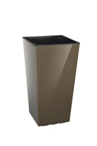 Вазон Plastkon Elise глянсовий сіро-коричневий 10,5 л