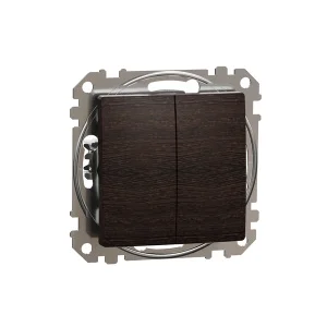 Вимикач двоклавішний Schneider Sedna Elements SDD181105 венге