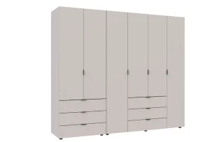 Комплект шаф для одягу Doros Гелар кашемір 232,5х49,5х203,4см 2 предмети (80737639)