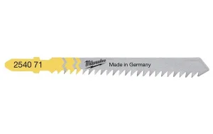 Полотна для лобзика по дереву Milwaukee T111C 75мм крок зуба 3,0мм 5шт (4932254071)