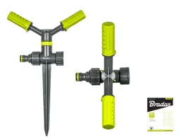 Ороситель вращающийся Bradas 2-х рожковый, на колышке LIME LINE LE-6106