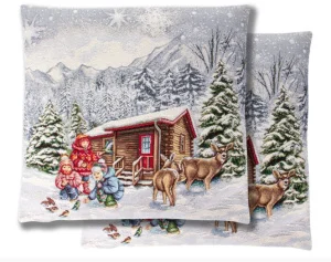 Наволочка новорічна Lefard Home Textile Bernard з люрексом 45X45см (732-249)