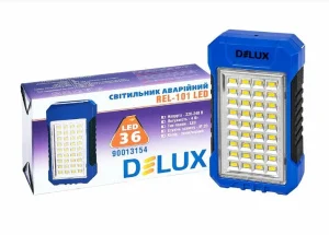 Аварійний світильник DELUX REL-101 4V 2.4Ah 36LED 4W 69x37x125мм (90017676)