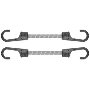 Шнур эластичный Bradas Bungee Cord Hook резиновый 40см 2шт (BCH2-08040GY-B)