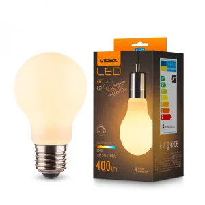 Фото лампа videx filament 4w e27 3000k porcelain dimmable (vl-da60mo)