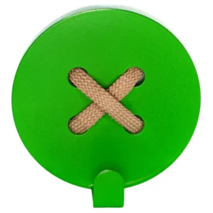 Фото вешалка настенная glozis button green (h-026)