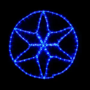 Гірлянда зовнішня Delux Motif Star IP44 EN синій 60x60см (90019525)