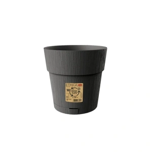 Фото горшок с автополивом stefanplast ethica графит 20x20см 3,2л (68051)