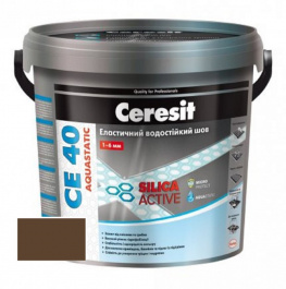 Смесь для заполнения швов Ceresit  до 6 мм ореховый 55 CE 40 Aquastatic 5 кг