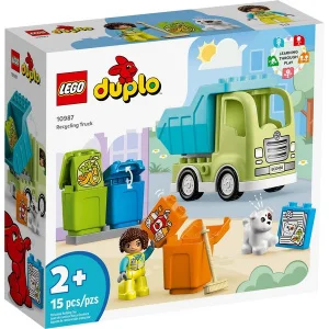 Фото конструктор lego duplo town мусороперерабатывающий грузовик 15 деталей (10987)
