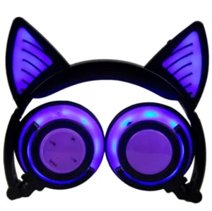 Навушники UFT BL107 Purple, що світяться, з котячими вушками з Bluetooth (UFTBL107Purple)