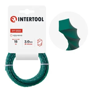 Леска для триммера Intertool квадрат витая 2ммх15м (DT-2322)