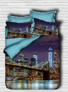 Комплект постільної білизни Lighthouse ranforce+3D Brooklyn 200x220см євро (138OZ_2,0)