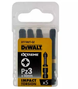 Біти ударні DeWALT IMPACT TORSION EXTREME Pz3, 50 мм, 5 шт (DT7392T)