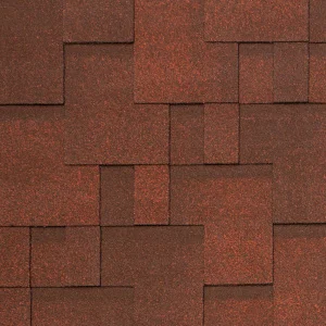 Бітумна черепиця Tegola NOBILE TILE АКЦЕНТ Темно-червоний