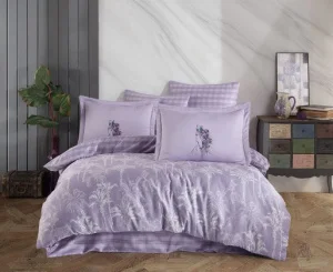Комплект постільної білизни Hobby Exclusive Sateen Eliza бузковий євро (167995)