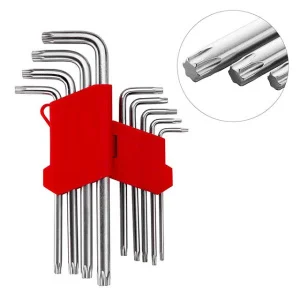 Набір ключів Г-подібних Intertool TORX Т10-Т50 9шт(HT-0608)