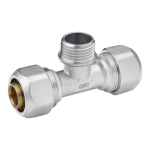 Трійник металопластиковий Karro 20х1/2" х20 РЗ (KR-13/3)