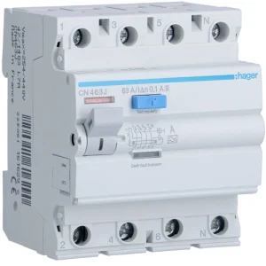 Пристрій захисного відключення Hager 4Pх63A 100mA A (CN463J)