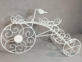 Фото подставка под цветы велосипед с бабочкой (4092015)