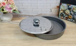 Пательня для риби O.M.S. 3215 двостороння 28x5см 2,8л (OMS 3222-28-2,8л-Grey)