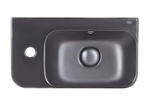 Раковина Qtap Tern з донним клапаном 45х26х15,5см (QT17115117LMB)