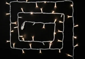 Гірлянда зовнішня Delux String 100LED IP44 EN теплий білий 2x5м (90012977)