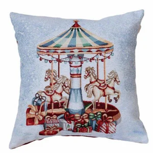 Подушка гобеленова Прованс Carousel Карусель 45x45см (041950)