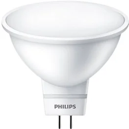 Фото светодиодная лампа philips ess ledspot 5w 400lm gu5.3 865 220v (929001844787)