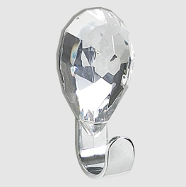 Фото декор-крючок spirella jewel acryl/chrom бриллиант (10.10672)