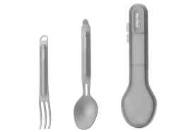 Туристический набор ложка-вилка NexTool Titanium Tableware Set, титан (NE20132)