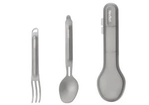 Туристический набор ложка-вилка NexTool Titanium Tableware Set, титан (NE20132)