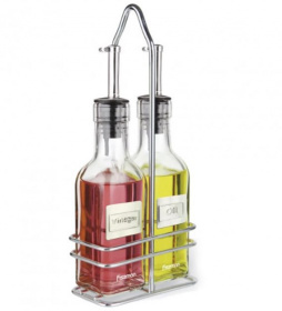 Фото набор бутылок для масла и уксуса fissman 2x150мл 3 предмета (6519)