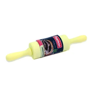 Силіконова скалка для мастики / тесту Fissman 23x4,5 см жовта AY-7559-PN