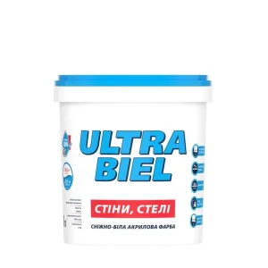 Краска интерьерная акриловая Sniezka Ultra bielа матовая 1,4кг