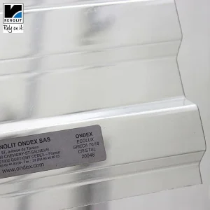 Лист Ondex Ecolux 2,5х1,095м прозорий трапеція