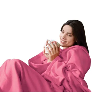 Фото плед с рукавами uft laus p1 розовый 140x180см (p1pink)