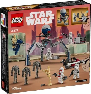 Фото конструктор lego star wars клоны-пехотинцы и боевой дроид. боевой набор 215 деталей (75372)