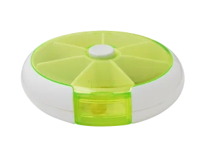 Фото органайзер для таблеток mvm pc-05 7 дней зеленый 9см (pc-05 green)