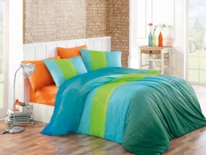 Комплект постільної білизни Majoli Colorful Blue 200x220см (BT_010078292)