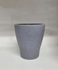 Фото кашпо для цветов scheurich pure pottery серо-каменный