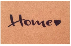 Фото коврик придверный izzihome perla kapi paspasi bej home kalp 35x60см (103plbhok4166)