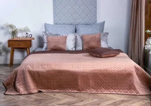 Покривало декоративне Руно VeLour Cappuccino 220х240см (330.55_Cappuccino)