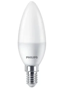 Фото светодиодная лампа philips essledcandle 6w 620lm e14 827 b35ndfrrca (90019469)