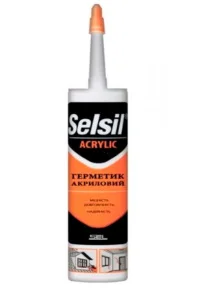 Герметик акриловий SELSIL 310мл чорний (20V006)