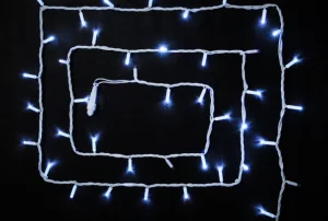 Фото гирлянда наружная delux string 100led ip44 en белый 2x5м (90012965)