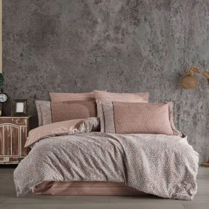 Комплект постільної білизни Hobby Poplin Silvana бежевий 200x220см євро (606433_2,0)